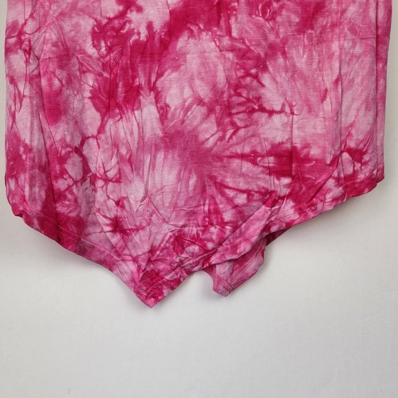 NWT Measeor Tie Dye Soft Stretchy Asymmetric Dress sz S - Picture 4 of 7